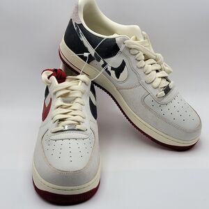 Nike Air Force 1 '07 Premium‎ Low "Chicago" in White and Gym Red SIZE 14. #1644